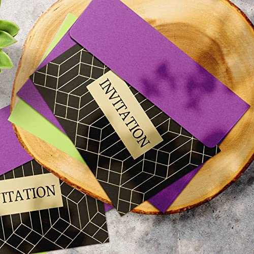 Multicolor 50 Pack A7 Invitation Envelopes 5.25 x 7.25 for Weddings & Parties