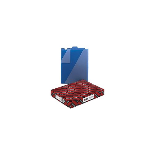 Smead End Tab Poly Out Guide, Two-Pocket Style, Center Position Tab, Extra Wide Letter Size, Blue, 50 per Box (61961)