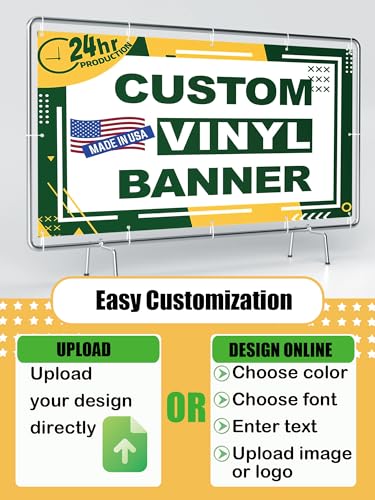 3ft x 5ft Custom Vinyl Banner - Personalized Full Color Sign for Events & Advertising