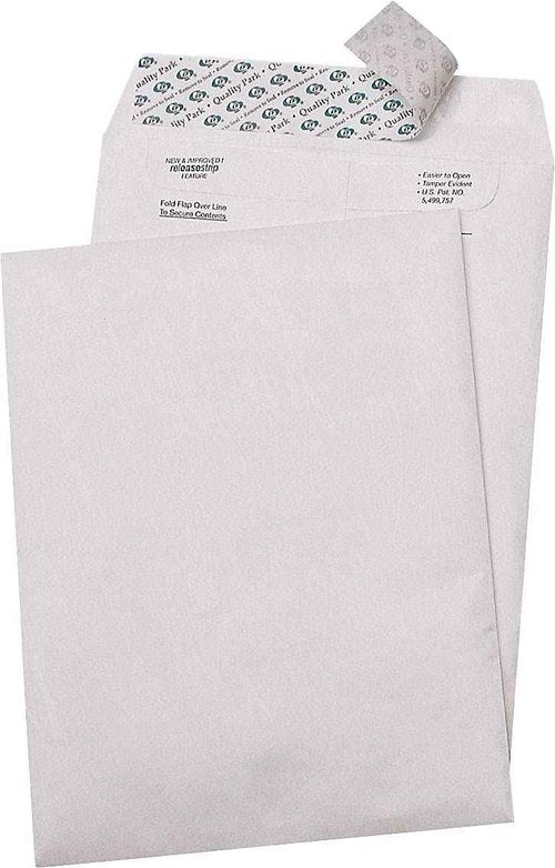 Quality Park Survivor R1520 Tyvek Mailer, 9 1/2 x 12 1/2, White (Box of 100)