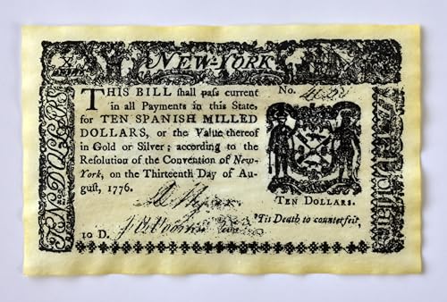 Our Amendments Colonial & Revolutionary Currency Set A 9" x 4" - 7 Replica Banknotes in Envelope