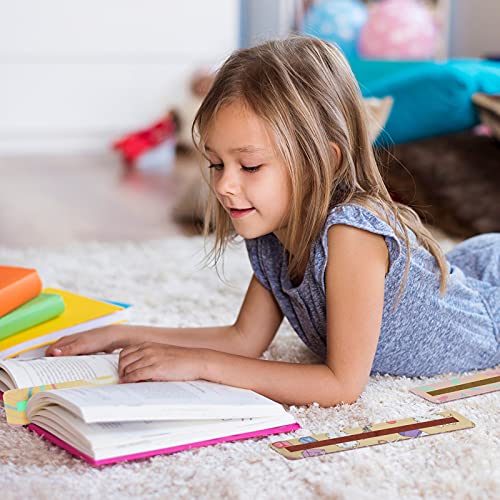 Censen Cute Style Guided Reading Highlight Strips - 2 Sets of 16, Bright Colorful Overlays for Kids & Students