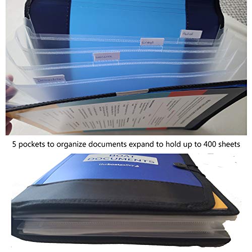Boat Documents Organizer - Large Size Water Resistant Case for Boat Papers - Keep All Documents Safe and Organized - Boating Gifts for Men (Gray)