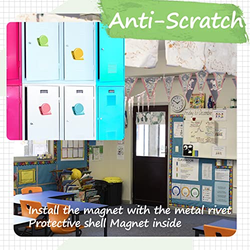 Mi Metty 32 Pack Multicolor Magnetic Clips for Refrigerator Whiteboard Photos