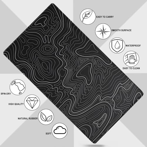 AREYLO Waterproof Large Gaming Mouse Pad, 31.5 x 15.7 Inches, Stitched Edges