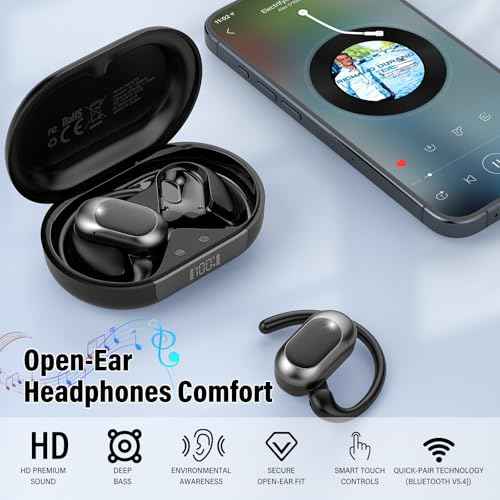 AI Translation Earbuds Real Time, Real Time Translator Headphones with 164 Languages & 7 Modes, Bluetooth 5.4 Translator Earbuds 36H Playback, Translate Ear Buds Device for Travel, Business Black