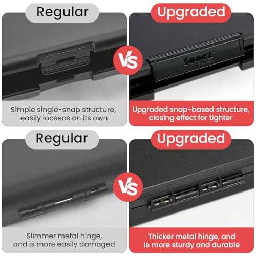 Sooez Reinforced Clipboard with Storage, Inner Plastic Folder Attached, Heavy Duty Plastic Clip Boards 8.5x11 with Pen Holder, High Capacity Nursing Clipboard for Teacher Office Home, Letter / A4 Size