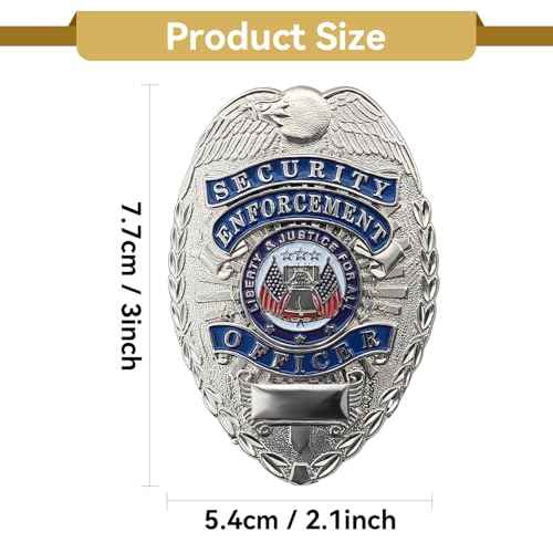 Enamel Badges Pin Clip Design, Identification Badge for Halloween Costumes and Role-Playing Badge