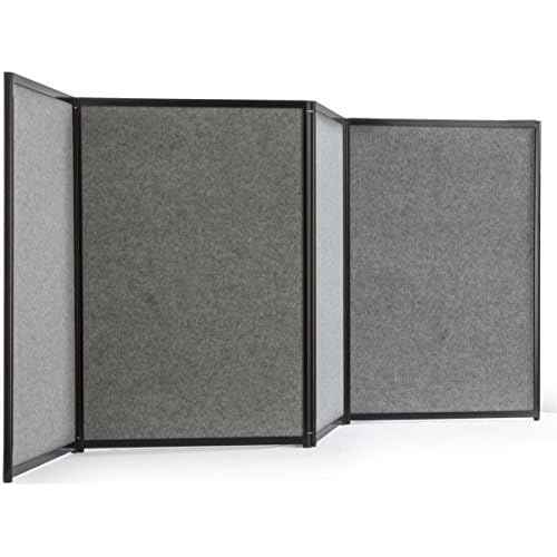 Trade Show Presentation Board, 4 Panels Fit 8-Foot Table, Double Sided, Choose with or Without Lights