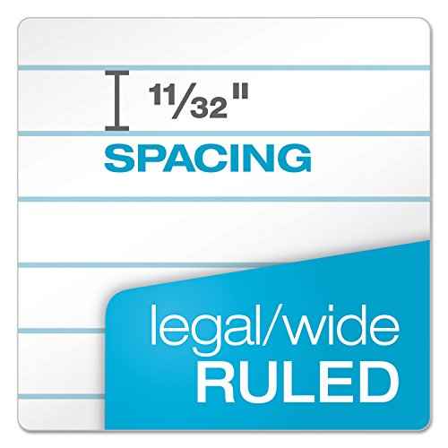 Tops 7573 Perforated Everyday Writing Legal Pad, 8.5 x 14 Inch, White, 12 Count (Pack of 1)