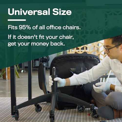 Office Chair Cylinder Replacement with Removal Tool (As Seen On PBS) - Heavy Duty Pneumatic Gas Lift Piston for Desk Chairs and Gaming Chairs - Universal Fit