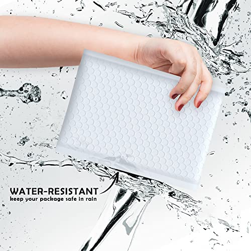 Yens 4x8 Waterproof Bubble Mailers 100 Pack Self-Seal Shipping Envelopes