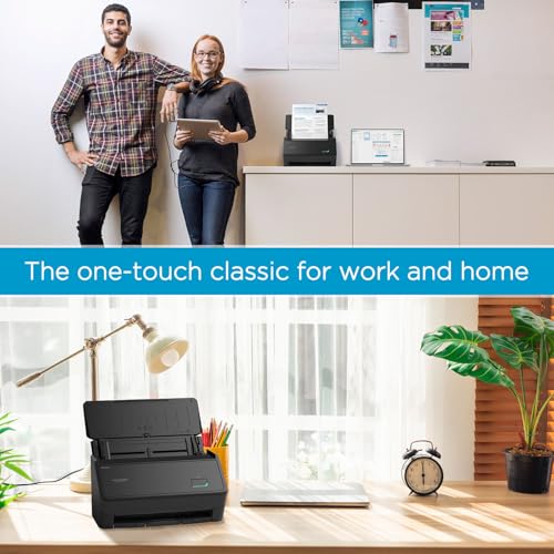 NEW ScanSnap iX2400 High-Speed Color Document Scanner with One-Touch Button, Black