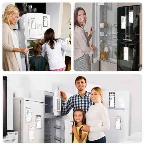 Koogel Magnetic Fridge Notepads, Floral Design, 4 Pack 200 Sheets Grocery List Notepad, 70g Premium Paper, Tear-Off Sheets, Perfect for Daily Schedules, Shopping Lists & Task Management, To-Do List