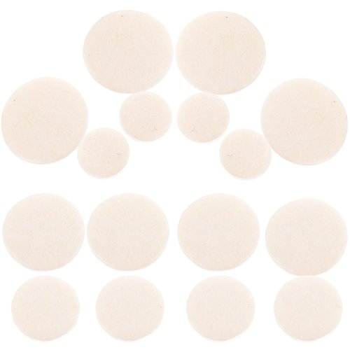 ROSENICE 17pcs Clarinet Pads Bb Clarinet Woodwind Instrument Pads