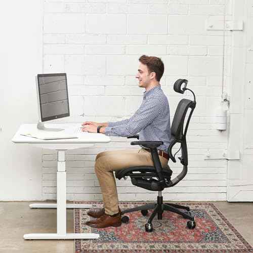 Anidaroel Chair Mat for Hardwood Floor, 48"x60" Desk Chair Mat for Hard Floors, Anti-Slip Office Rugs for Rolling Chairs