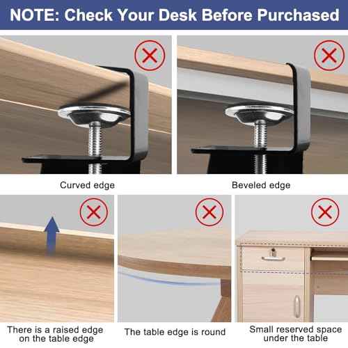 Desktop Keyboard Tray, Pull-Out Under The Table, 26.77 "X 11.81" Large-Sized Keyboard Tray, C-Shaped Lip Holder, Easy to Install, Suitable for Home Learning and Office Use(Black)