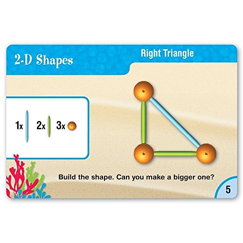 Dive Into Shapes! Learning Resources Geometric Construction Set for Kids