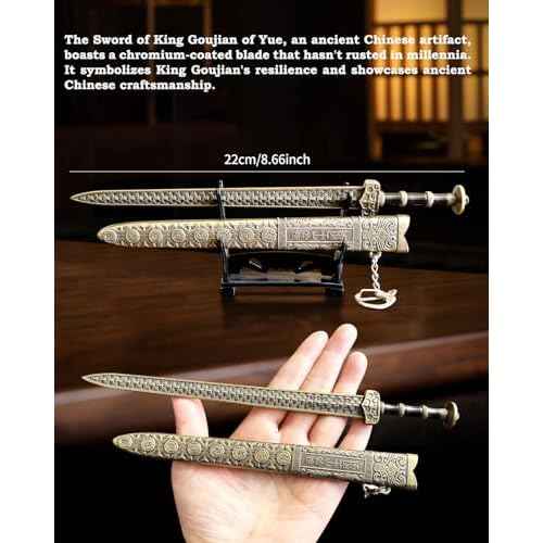 Ancient Sword Letter Opener with Sheath and Display Stand, Decorative Letter Opener Sword, Mail Open Tool Envelope Slitter