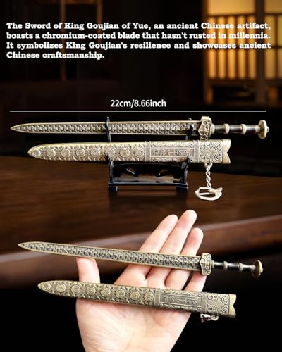 HERSAUL Ancient Sword Letter Opener with Sheath & Display Stand - Decorative Mail Opening Tool