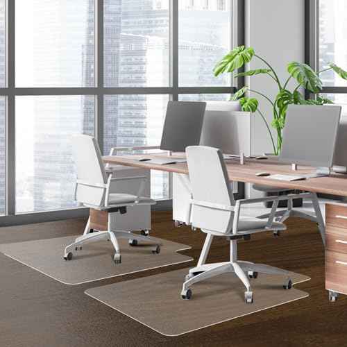 SHAREWIN Office Chair Mat for Hardwood Floors - 36"x47" Desk Chair Mats Home Floor Protector Heavy Duty - Easy Clean