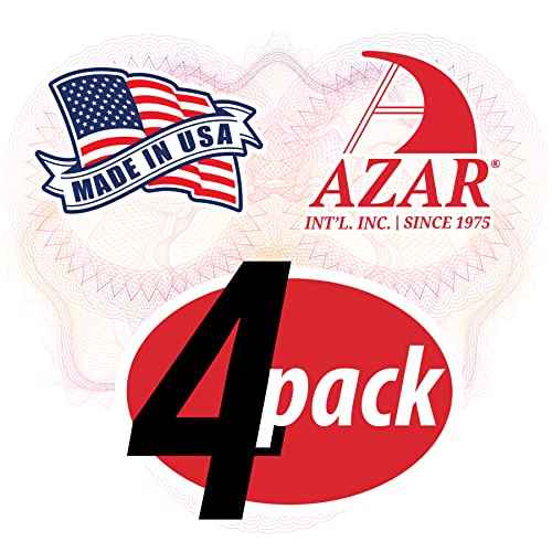 Azar Displays 250055-SMK Plastic Wall Mount File Holder with Suction Cups Smoke Colored, 4-Pack