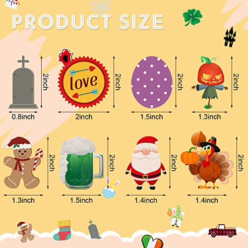 68 Pcs Holiday Felt Letter Board Icons & Accessories for Seasonal Decoration
