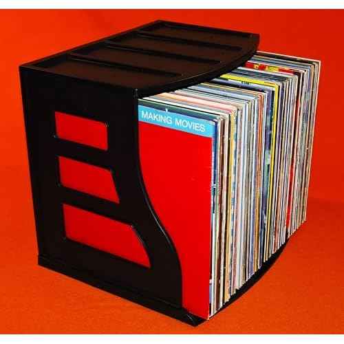 Vinyl Record Storage Holder, LP Box, Scrapbook 12x12 Paper Rack, Desktop Organizer, Ring Binder Stand, Vertical Book Shelf, Lever Arch Filing Crate, Photo Album Cube - Stackable