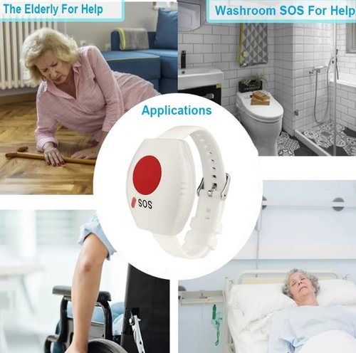 Life Alert Caregiver Pager - No Monthly Fee! WiFi Emergency Alert System for Seniors, Elderly, Disabled - Easy Setup, Loud Alarm, 24/7 Peace of Mind