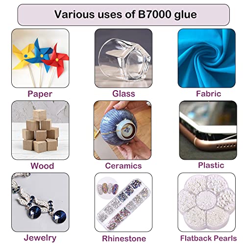 FITTDYHE 50ML Clear Jewelry & Craft Glue - Waterproof Multi-Purpose Adhesive for Rhinestones, Nails, Phone Repair