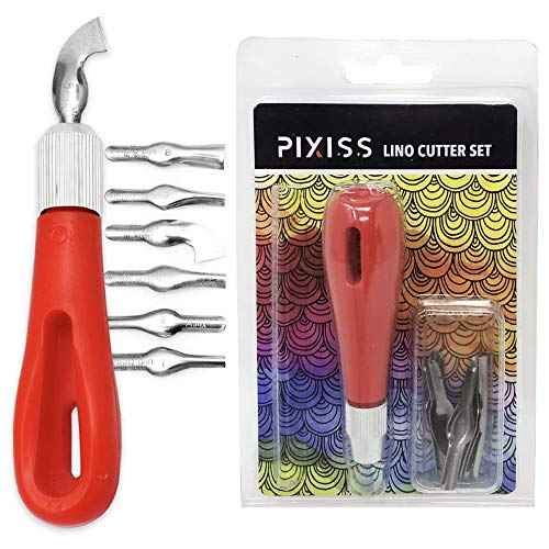 Rubber Block Stamp Carving Blocks Stamp Making Kit with Cutter Tools, 12-Pack Carving Rubber Stamps for Printmaking, Printing and More