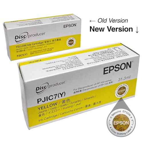 Digital Yellow Ink Cartridge (1-Pack) for DiscProducer PP-100, PP-50, PP-100II, PP-100N, PP-100BD, PP-100AP in Retail Packaging