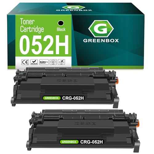 GREENBOX 052H Black Toner Cartridge Replacement for Canon CRG052H 2200C001 Toner Cartridge High Yield for imageCLASS MF429dw MF426dw MF424dw LBP215dw LBP214dw i-SENSYS LBP212dw MF429x Printer, 2-Pack