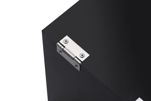 CiaoHER Acrylic Black Donation Box, Ballot Suggestion Box Money Storage Square Container for Voting, Charity, Ballot, Contest, Suggestions (10x10x10 inches)