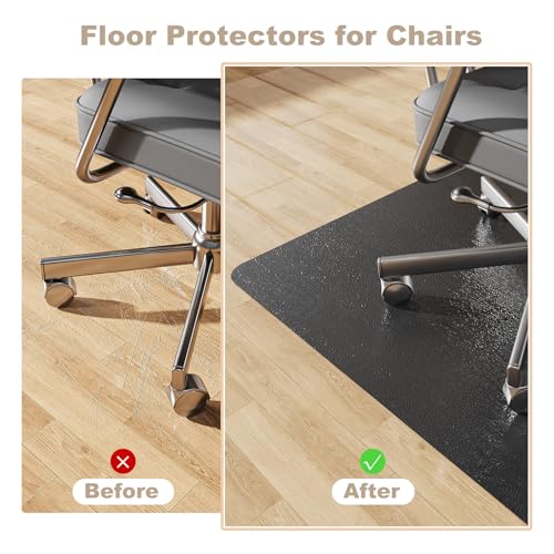 Keydol Thickened 2.0mm Office Chair Mat 60x75 for Hardwood - Anti-Slip, Easy-Clean Floor Protector