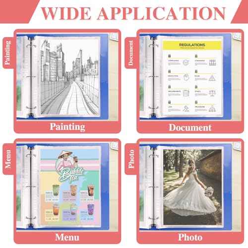 200 Pack Sheet Protectors 8.5 x 11 inch Clear Page Protectors for 3 Ring Binder, Plastic Sleeves for Papers, Document