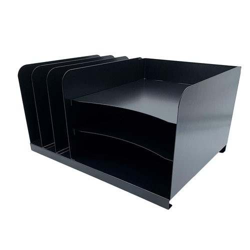 Huron Organizer Vert 3/Horz 3 Slot, Black Metal
