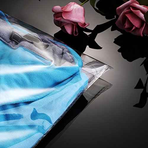 Hotop 100 Pcs 9 x 13 Inch Clear Poly Bags Resealable Tshirt Bags Cellophane Pouches Adhesive Mail Pouches for Packaging Clothing Shipping Small Business