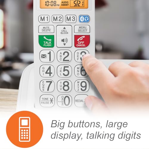 VTech SN5147 Amplified Corded & Cordless Senior Phone with Large Buttons