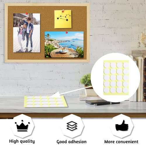 OWLKELA Cork Board 14.6x11 Inches with Wooden Frame - Memo Bulletin Board for Home & Office