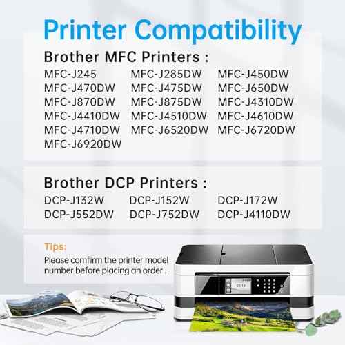 LC103 LC103XL Compatible Ink Cartridge Replacement for Brother LC103 XL LC101 LC103CL Ink Cartridges Work with MFC-J870DW MFC-J475DW MFC-J6920DW (18-Pack, 6BK4C4M4Y)
