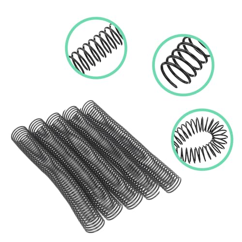 Spiral Binding Coils, 18 Pcs Plastic Spiral Binding Coils Binding kit, 38mm Diameter, 48 Loop, 4:1 Pitch, 310 Sheet Capacity, Spiral Binding Spine for A4 Paper for Students
