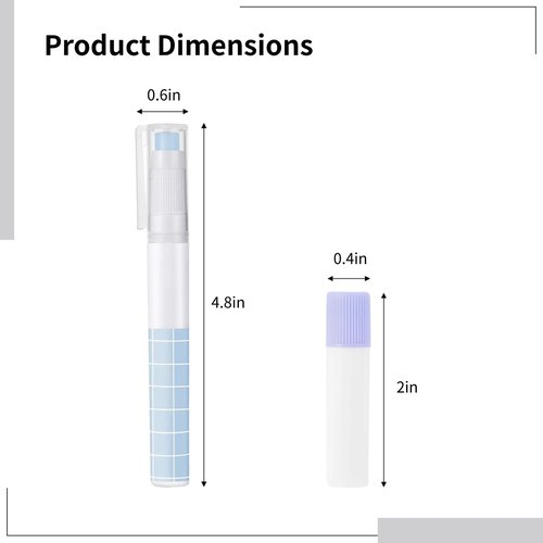 Glue Stick Refills for Pen-Style Adhesive, 11 Packs Replacement Cartridges, Grid Pattern Design, Pastel Colors, Compatible with Standard Pen-Style Glue Applicators