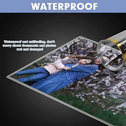 Laminating Sheets, PANDRI 200 Pack Thermal Laminator Pouches Holds 8.5 x 11 Inch, 5 Mil Clear Laminator Paper 9 x 11.5 Inch, Letter Size