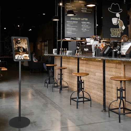 2PACK Sign Stand Holder 8.5¡¿11-Inch Adjustable Floor Standing Poster Stand with Heavy Duty Base for School Church Business Show,Black