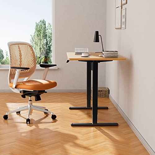ErGear Electric Stand up Desk Frame,4 Memory Height Settings Height Adjustable Table Legs, Sit Stand Desk Frame Up to 47.2", Ergonomic Standing Desk Base Workstation, Black Frame Only
