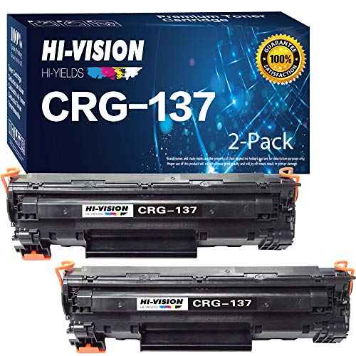 HI-Vision ¢ç 2 Pack Compatible 137 (9435B001) Laser Toner Cartridge Replacement for imageCLASS MF212w, MF216n, MF227dw, MF229dw
