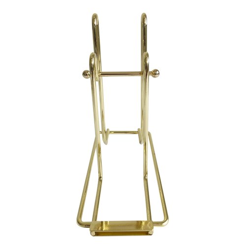 Yuanhe Deluxe Raffle Ticket Dispenser -1PC Brass Plated Ticket Holder for Single-Roll & Double-Roll Tickets