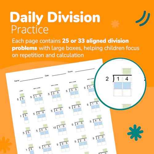 Channie¡¯s One Page A Day Single Digit Level 1 Beginner Visual Division Workbooks for Easy Teaching & Learning Grade 3-5 Size 8.5¡± x 11¡± Summer School, Summer Bridge