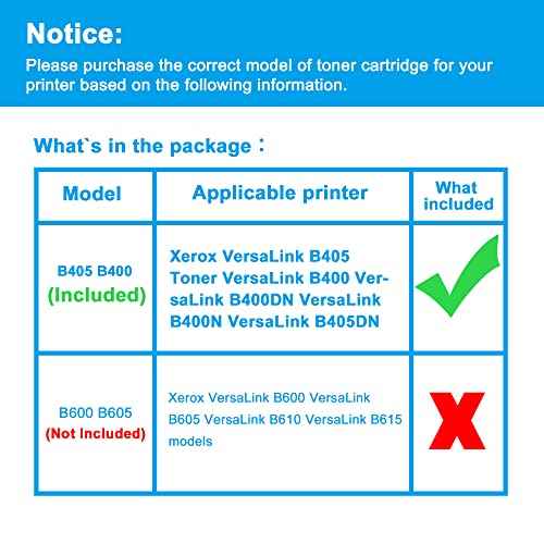 LCL B405 B400 106R03584 Toner Cartridge Replacement for Xerox VersaLink B405 B400 B400DN B400N B405DN High Capacity Toner Cartridge (24,600 Pages, Black)